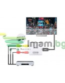 Преходник от HDMI към AV троен чинч